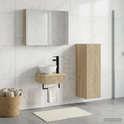 vidaXL Bathroom Cabinet Set 4 pcs Sonoma Oak Engineered Wood
