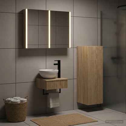 vidaXL Bathroom Cabinet Set 4 pcs Sonoma Oak Engineered Wood