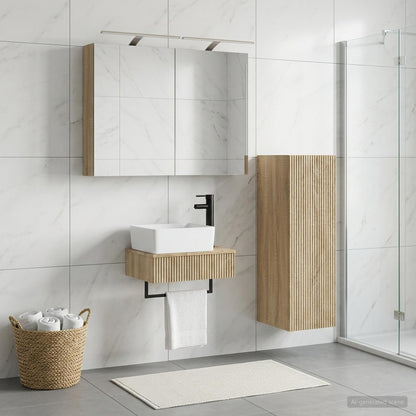 vidaXL Bathroom Cabinet Set 4 pcs Sonoma Oak Engineered Wood