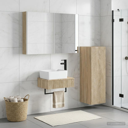 vidaXL Bathroom Furniture Set 4 pcs Sonoma Oak
