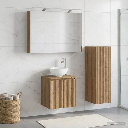 vidaXL Bathroom Furniture Set 4 pcs Artisan Oak