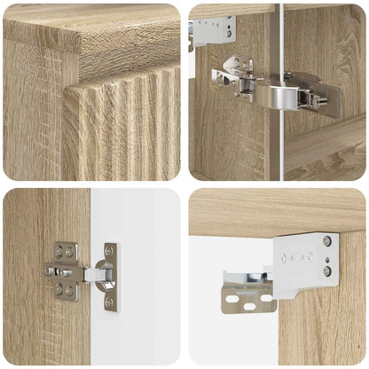 vidaXL Bathroom Furniture Set 4 pcs Sonoma Oak