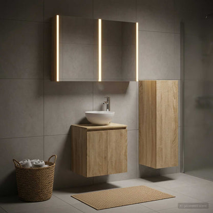 vidaXL Bathroom Furniture Set 4 pcs Sonoma Oak