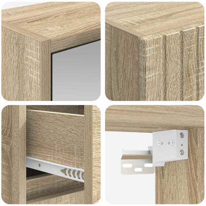 vidaXL Bathroom Furniture Set 4 pcs Sonoma Oak