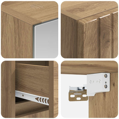 vidaXL Bathroom Furniture Set 4 pcs Artisan Oak