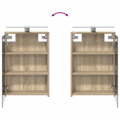 vidaXL Bathroom Furniture Set 4 pcs Sonoma Oak