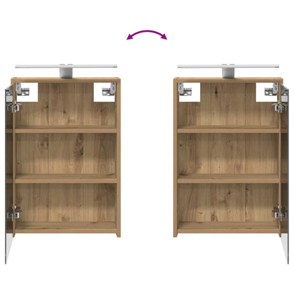 vidaXL Bathroom Furniture Set 4 pcs Artisan Oak