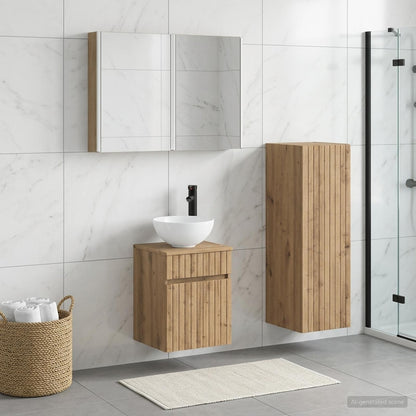 vidaXL Bathroom Furniture Set 4 pcs Artisan Oak