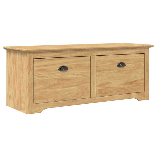vidaXL Hallway Bench BODO Honey Brown 118 x 40 x 50 cm Engineered Wood