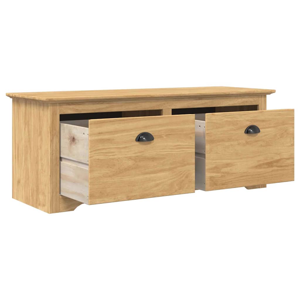vidaXL Hallway Bench BODO Honey Brown 118 x 40 x 50 cm Engineered Wood