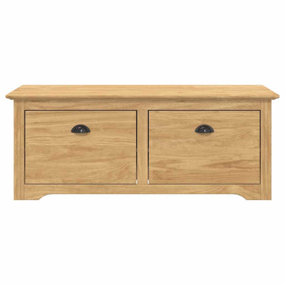 vidaXL Hallway Bench BODO Honey Brown 118 x 40 x 50 cm Engineered Wood