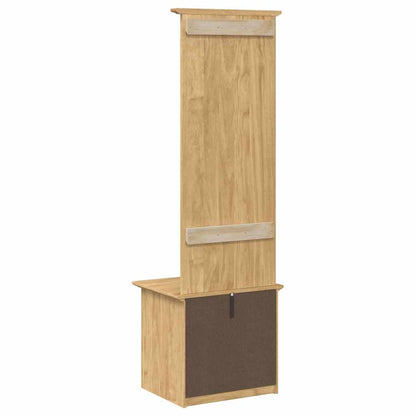 vidaXL Hallway Cabinet BODO Honey Brown 50 x 40 x 156.7 cm
