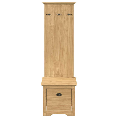 vidaXL Hallway Cabinet BODO Honey Brown 50 x 40 x 156.7 cm