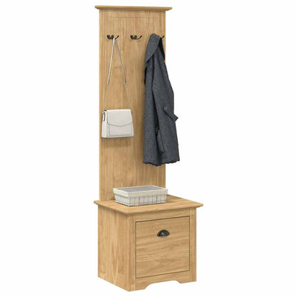 vidaXL Hallway Cabinet BODO Honey Brown 50 x 40 x 156.7 cm