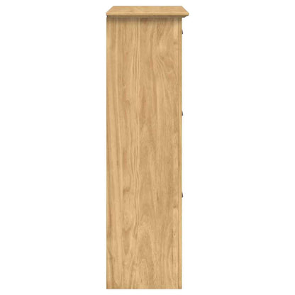 vidaXL Shoe Rack BODO Honey Brown 80 x 35 x 118 cm Engineered Wood