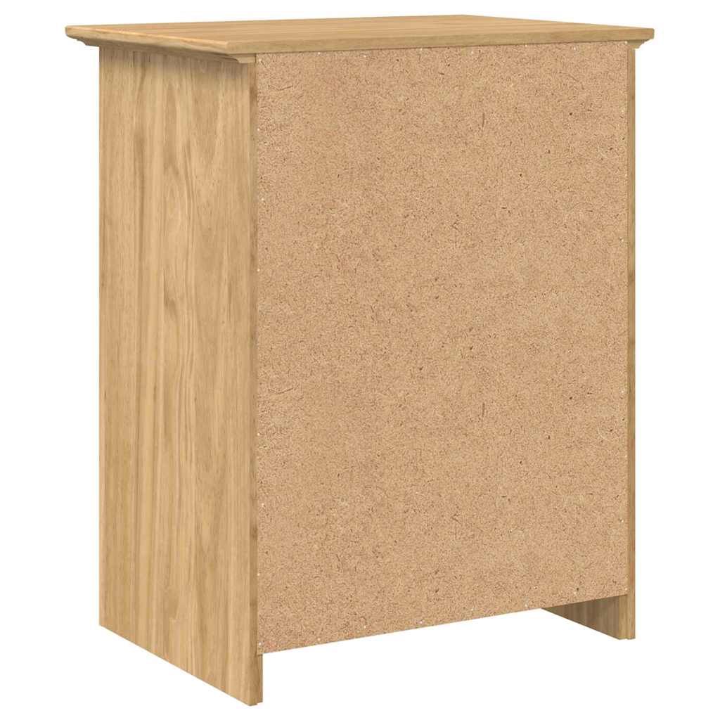 vidaXL Bedside Cabinet BODO Honey Brown 53 x 38.5 x 67 cm