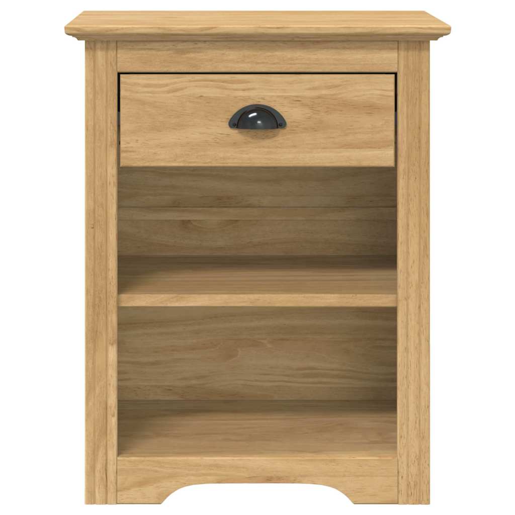 vidaXL Bedside Cabinet BODO Honey Brown 53 x 38.5 x 67 cm