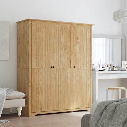 vidaXL Wardrobe BODO Honey Brown 146 x 53.5 x 173 cm Engineered Wood