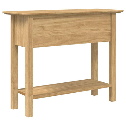 vidaXL Console Table with Drawer BODO Honey Brown 91 x 34.7 x 74 cm