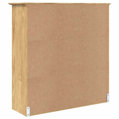 vidaXL Cabinet with Glass Doors BODO Honey Brown