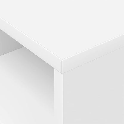 vidaXL End Table White 30.5 x 30 x 45 cm Engineered Wood