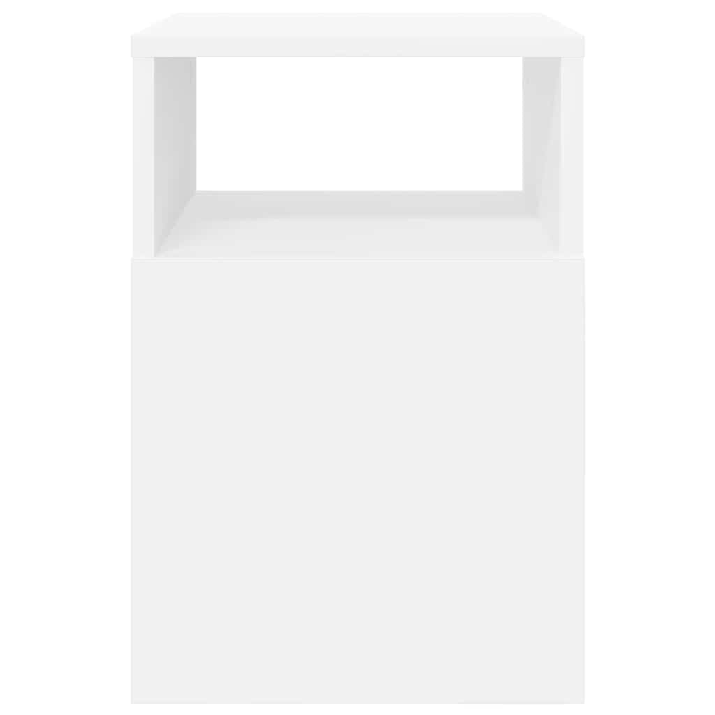 vidaXL End Table White 30.5 x 30 x 45 cm Engineered Wood
