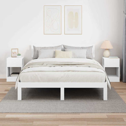 vidaXL End Table 2 pcs White 30.5 x 30 x 45 cm Engineered Wood