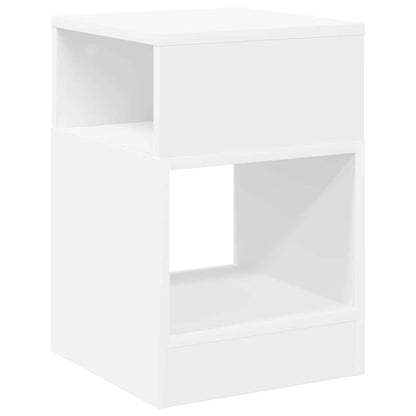 vidaXL End Table 2 pcs White 30.5 x 30 x 45 cm Engineered Wood