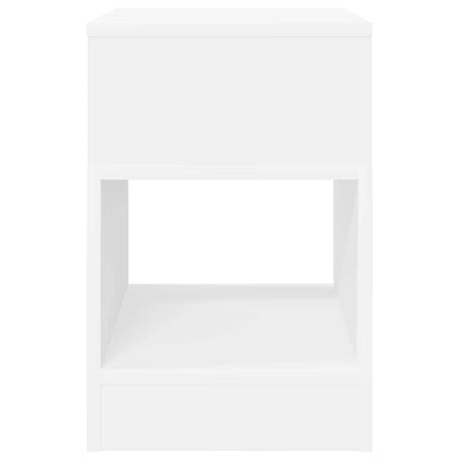 vidaXL End Table 2 pcs White 30.5 x 30 x 45 cm Engineered Wood
