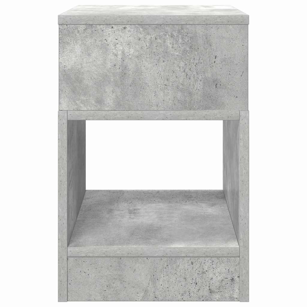vidaXL End Table Concrete Grey 30.5 x 30 x 45 cm Engineered Wood