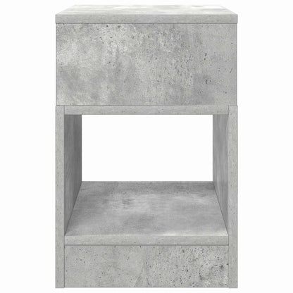 vidaXL End Table Concrete Grey 30.5 x 30 x 45 cm Engineered Wood