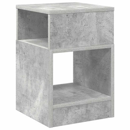 vidaXL End Table 2 pcs Concrete Grey 30.5 x 30 x 45 cm Engineered Wood