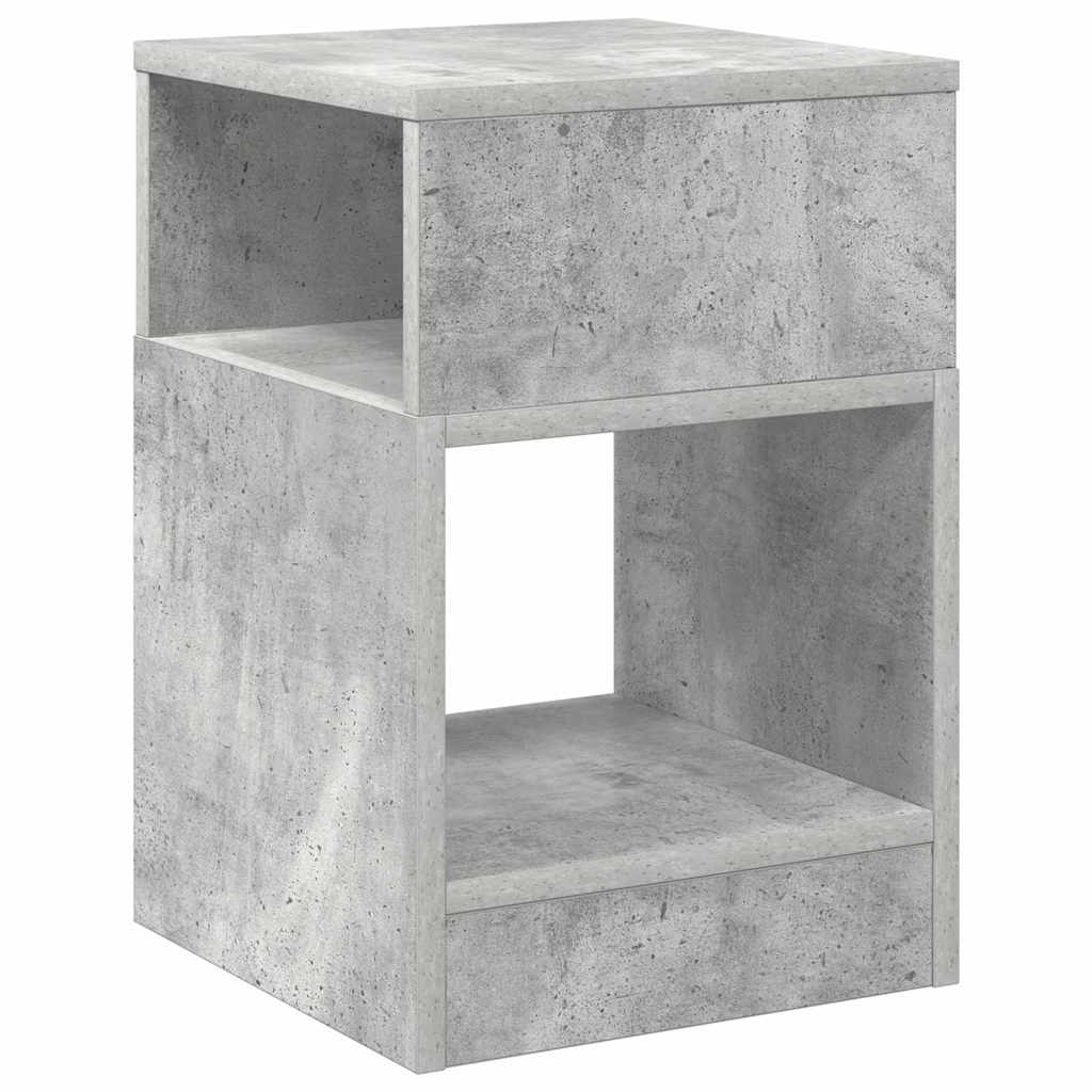 vidaXL End Table 2 pcs Concrete Grey 30.5 x 30 x 45 cm Engineered Wood