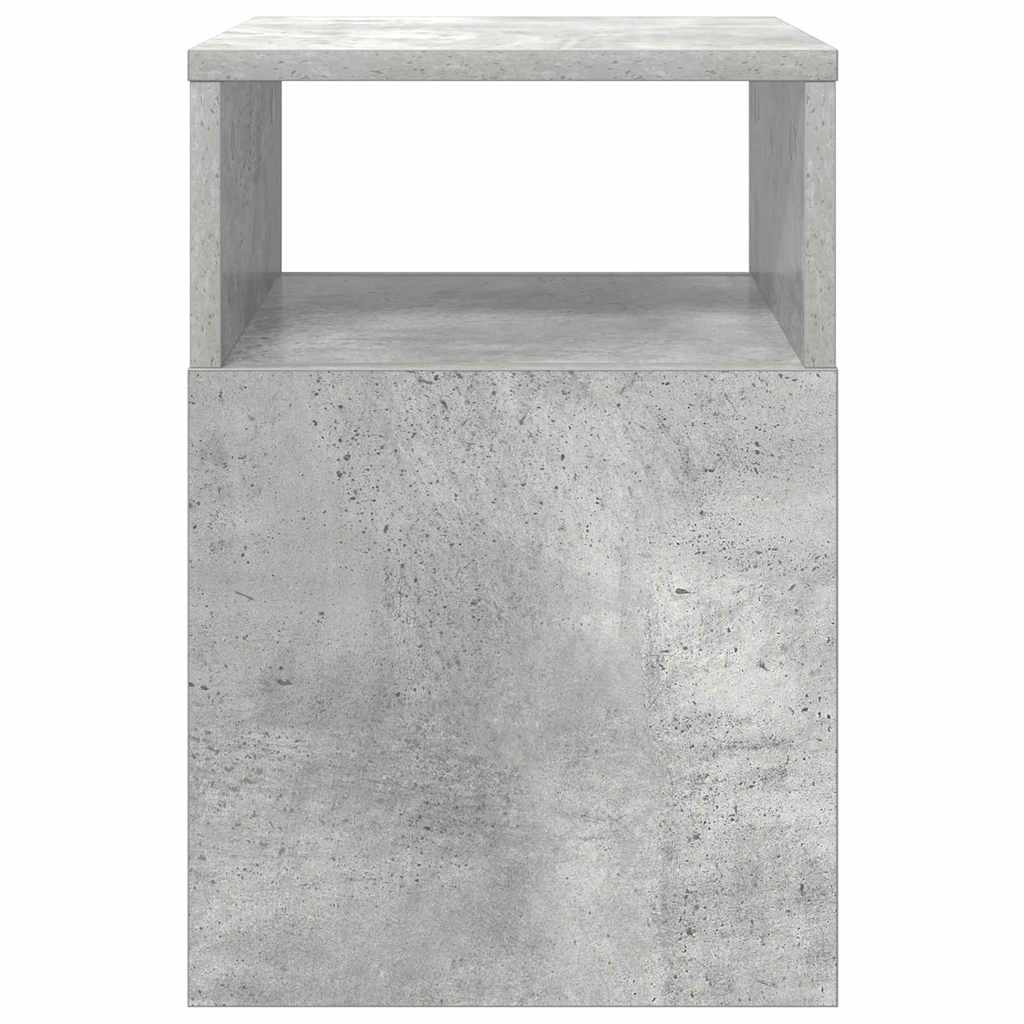 vidaXL End Table 2 pcs Concrete Grey 30.5 x 30 x 45 cm Engineered Wood