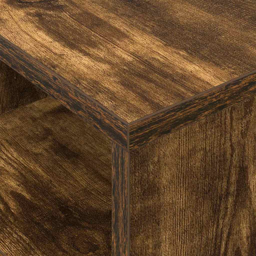 vidaXL End Table 2 pcs Smoked Oak 30.5 x 30 x 45 cm Engineered Wood