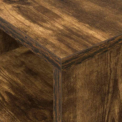 vidaXL End Table 2 pcs Smoked Oak 30.5 x 30 x 45 cm Engineered Wood
