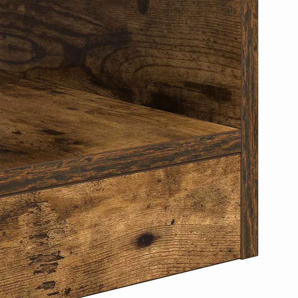 vidaXL End Table 2 pcs Smoked Oak 30.5 x 30 x 45 cm Engineered Wood