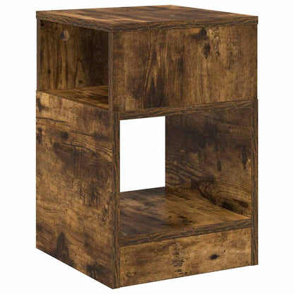 vidaXL End Table 2 pcs Smoked Oak 30.5 x 30 x 45 cm Engineered Wood