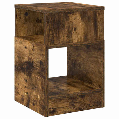 vidaXL End Table 2 pcs Smoked Oak 30.5 x 30 x 45 cm Engineered Wood