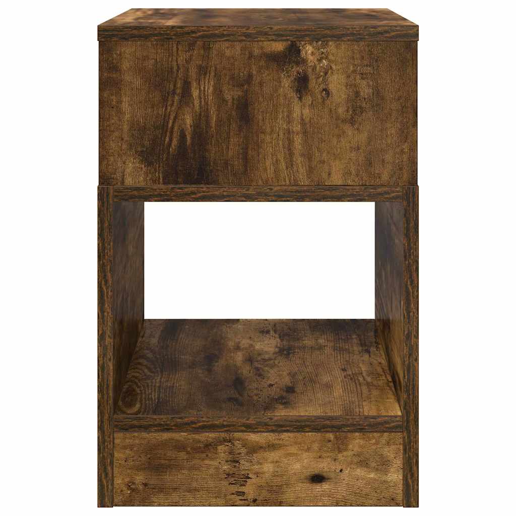 vidaXL End Table 2 pcs Smoked Oak 30.5 x 30 x 45 cm Engineered Wood