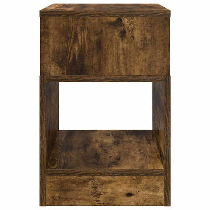 vidaXL End Table 2 pcs Smoked Oak 30.5 x 30 x 45 cm Engineered Wood