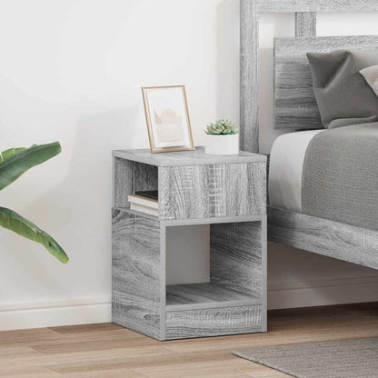 vidaXL End Table 2 pcs Grey Sonoma 30.5 x 30 x 45 cm Engineered Wood
