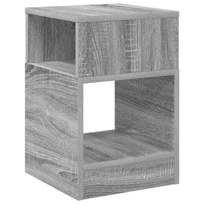 vidaXL End Table 2 pcs Grey Sonoma 30.5 x 30 x 45 cm Engineered Wood