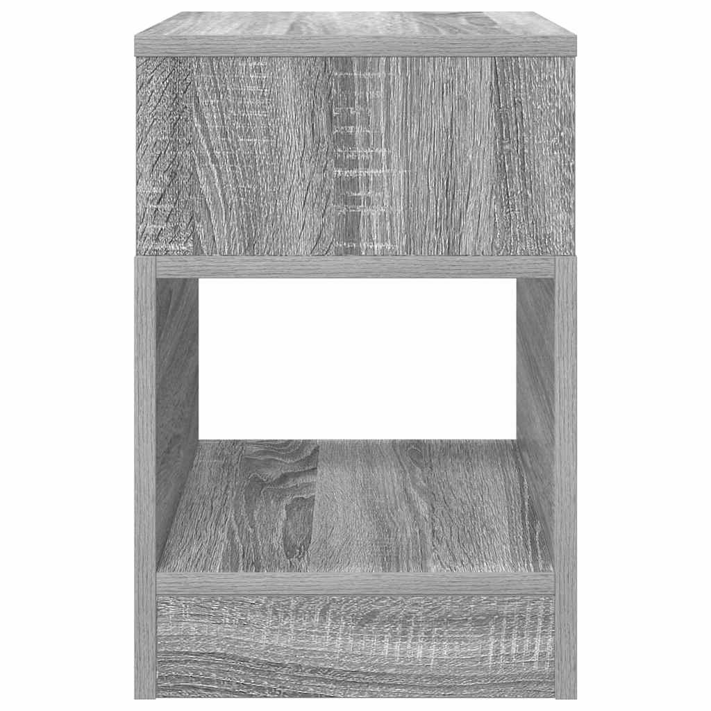 vidaXL End Table 2 pcs Grey Sonoma 30.5 x 30 x 45 cm Engineered Wood