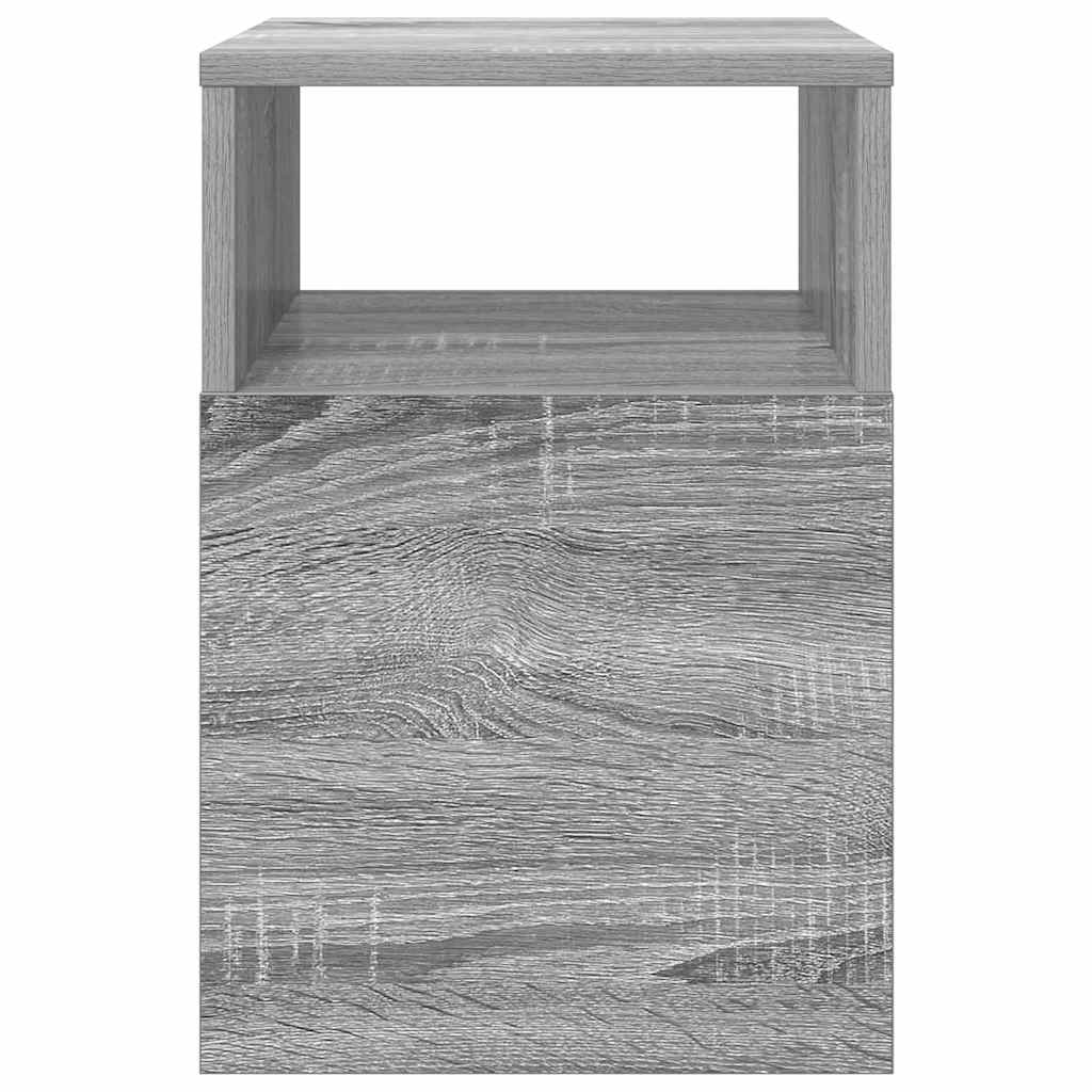 vidaXL End Table 2 pcs Grey Sonoma 30.5 x 30 x 45 cm Engineered Wood