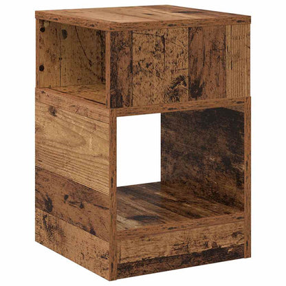 vidaXL End Table 2 pcs Old Wood 30.5 x 30 x 45 cm Engineered Wood