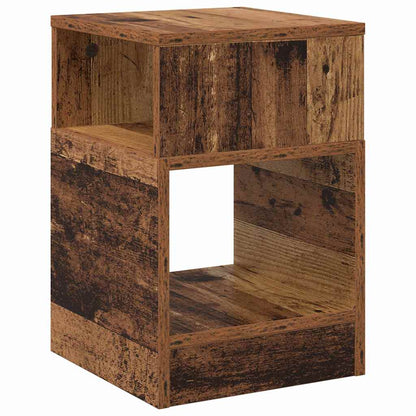 vidaXL End Table 2 pcs Old Wood 30.5 x 30 x 45 cm Engineered Wood