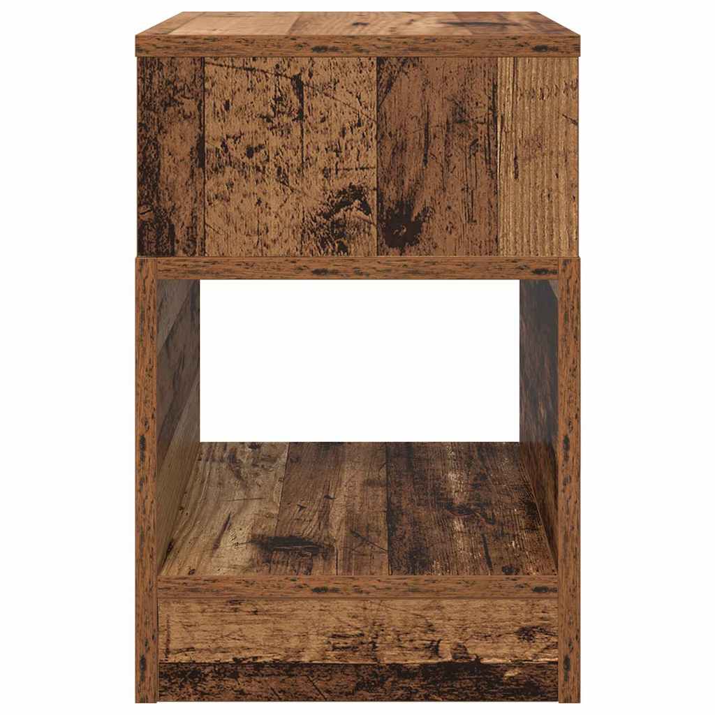 vidaXL End Table 2 pcs Old Wood 30.5 x 30 x 45 cm Engineered Wood
