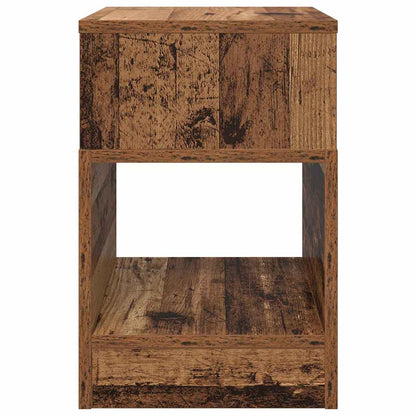 vidaXL End Table 2 pcs Old Wood 30.5 x 30 x 45 cm Engineered Wood