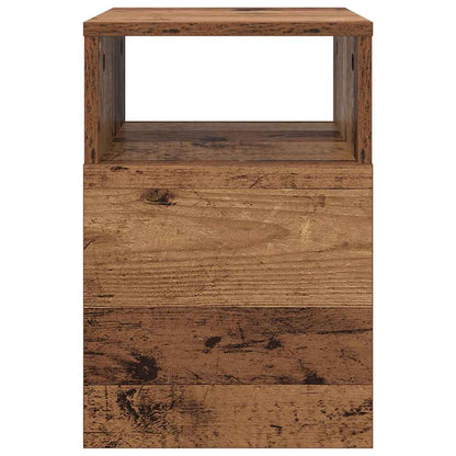 vidaXL End Table 2 pcs Old Wood 30.5 x 30 x 45 cm Engineered Wood